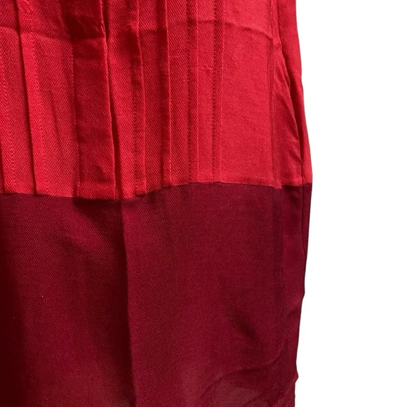 Rag & Bone Silk Two Toned Red Dress Tunic Size 4 - Picture 6 of 16